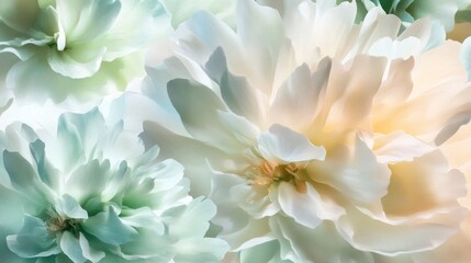 Fototapeta premium Calm Gradient Green Watercolor Background, soothing hues blend seamlessly, ideal for serene designs or tranquil settings