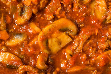 Homemade Mushroom Sausage Ragu Pasta Sauce