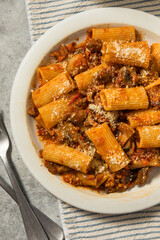 Homemade Mushroom Sausage Ragu Pasta