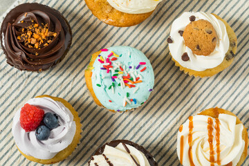 Sweet Homemade Assorted Gourmet Cupcakes