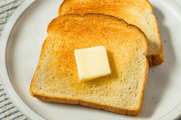 Homemade Toasted Bread Slice with Butter