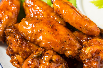 Homemade Buffalo BBQ Chicken Wings with Beer