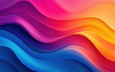 A vibrant rainbow gradient with smooth transitions between colors, creating a bold and inclusive background