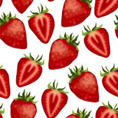 strawberry seamless pattern
