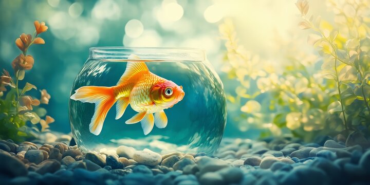 Big Goldfish in Small Aquarium &ndash; Outgrown Habitat
