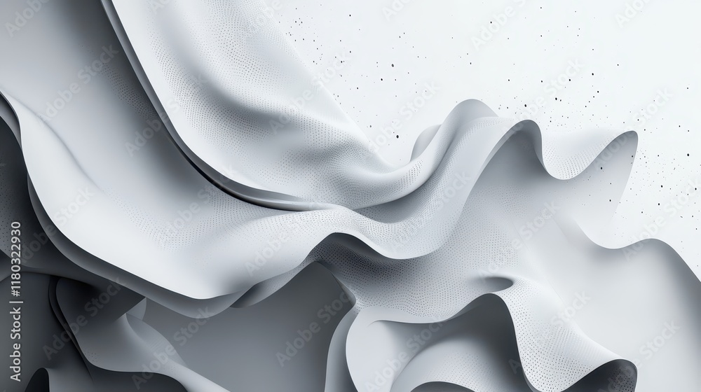 Wall mural grey white abstract background paper shine and layer element for presentation design. suit for busin
