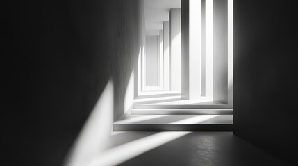 Obraz premium Abstract. white line overlap background ,light and shadow . .