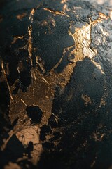 Black and gold decorative vase