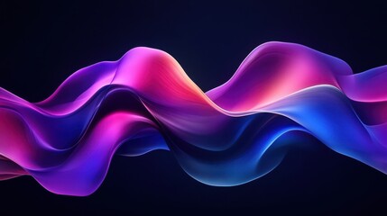 A 3D abstract background of iridescent holographic glass waves, creating a modern and futuristic aesthetic. The colors and textures evoke feelings of fluidity, motion, and technology.