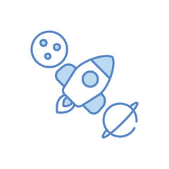 Space Tourism vector icon