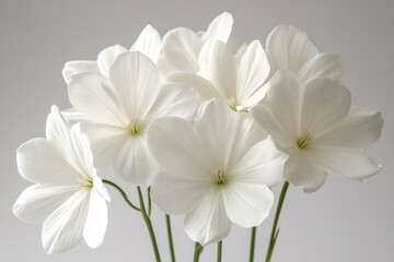 Fototapeta premium A vase filled with white flowers sits on a table, perfect for decoration or gift