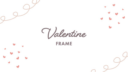 バレンタインに使えるシンプルかわいい枠