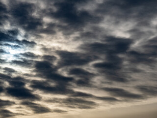 Obraz premium Wolkenhimmel im Winter