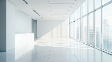 Spacious White Co-Working Office