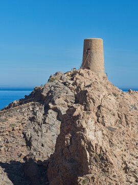 Torre del Pirulico tower, Mojacar, Almeria, Spain