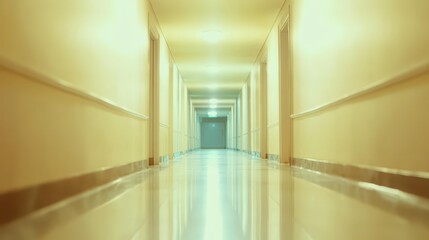 Obraz premium blur image background of corridor in hospital or clinic image