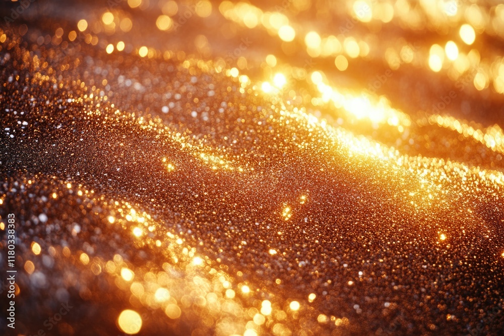 Poster A detailed shot of a reflective surface, perfect for highlighting textures and patterns
