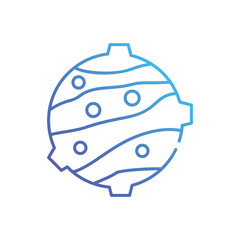 Mars Colonization vector icon