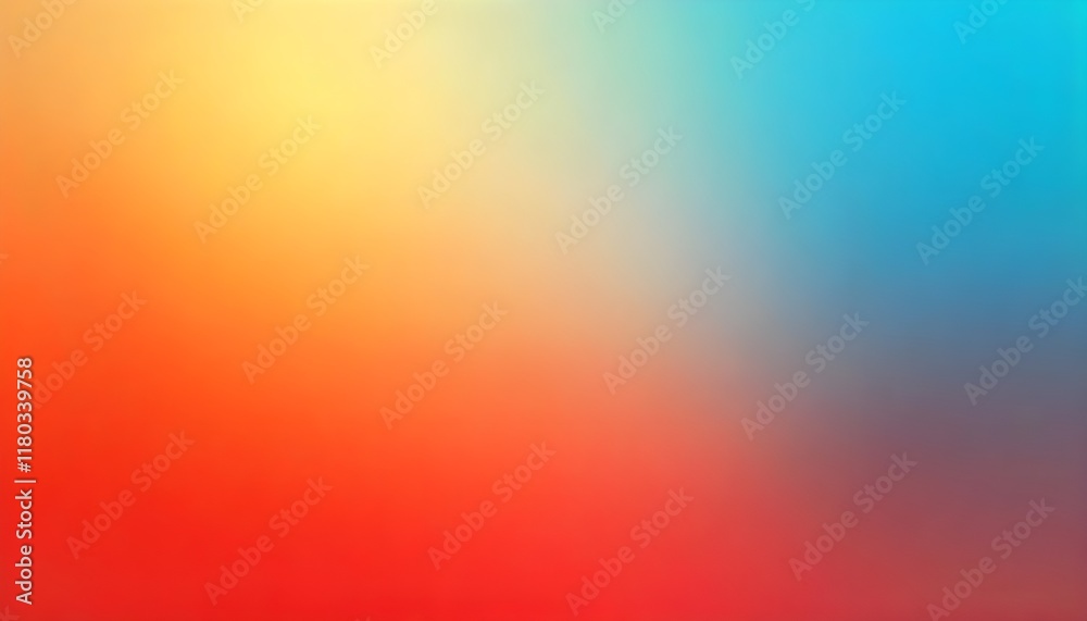 Fototapete an abstract blurred background featuring a smooth orange and blue gradient with soft transitions and