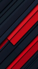 Obraz premium Geometric Background Featuring Bold Black and Red Diagonal Patterns for a Modern Look