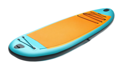 Inflatable Paddleboard for Water Sports Isolated on White Background
