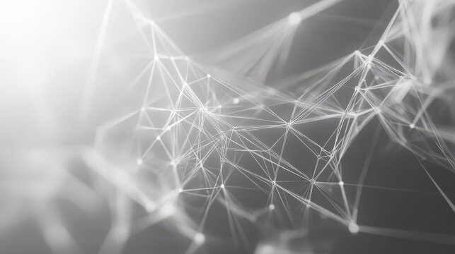 Abstract digital network connection grey background 3D renderingAbstract digital network connection grey background 3D rendering