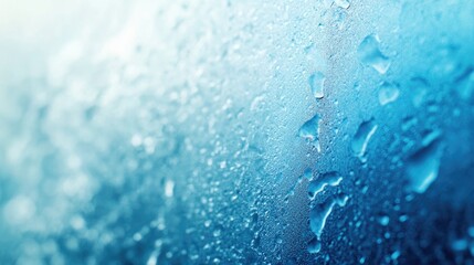 Obraz premium Close-up view of water droplets on a window, great for use in still life or product photography