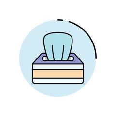 Tissue Box vector icon