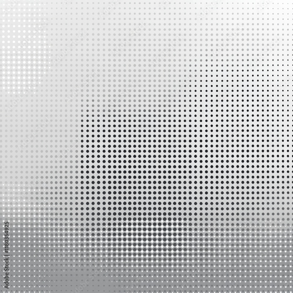 Poster A simple gray and white dotted pattern background image