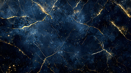 Pale blue and navy marble pattern with shimmering golden veins, delicate geological textures, glowing highlights, ultra-detailed finish 