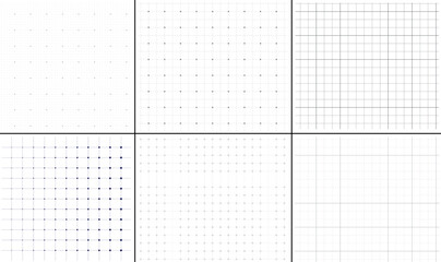 Set of Geometry Grid , Monochrome grid of squares. Geometric simple scheme .