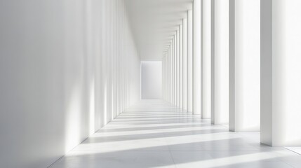 Obraz premium abstract white and gray background with lines white light & grey background. Space design concept.