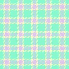 Hanukkah textile tartan seamless, scrapbooking fabric check vector. Couch pattern texture background plaid in light and mint colors.