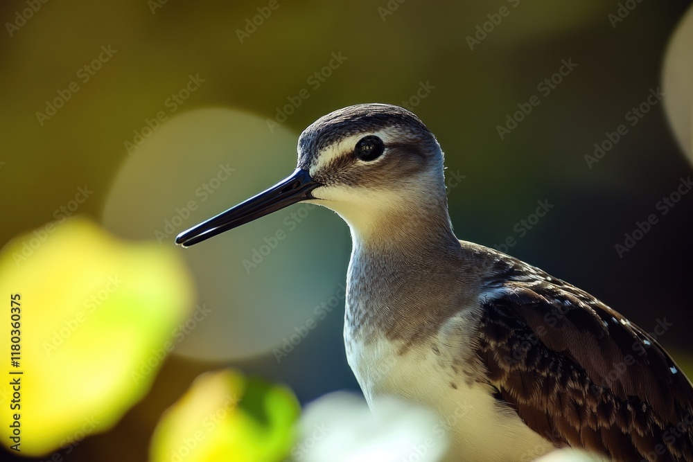 Aufkleber a close-up shot of a bird with a blurred background