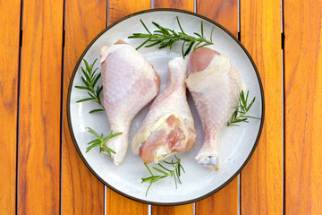 Raw chicken legs, meat for cooking
