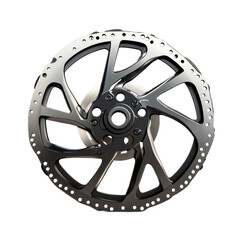 Obraz premium Mountain Bike Brake Disc for Reliable Stopping Power - Isolated on White Background