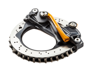 Mountain Bike Brake Pad for Reliable Stopping Power - Isolated on White Background