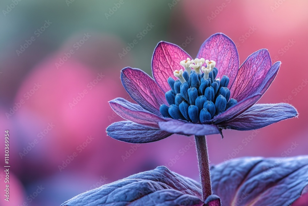 Aufkleber a close-up shot of a single flower with blurred background