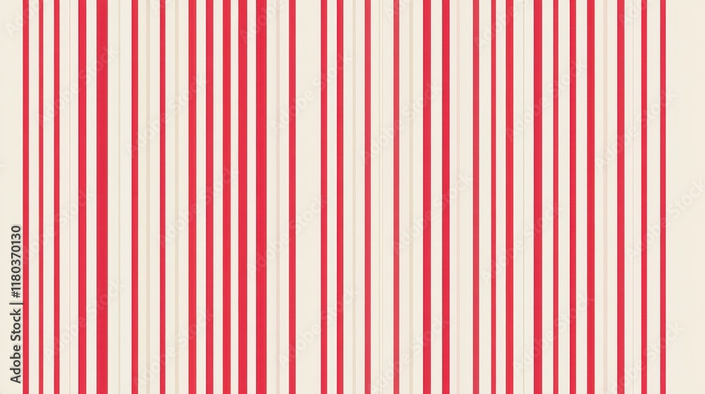 Wall mural modern and minimalist heart pattern background with red heart lines. printable container background 