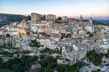 Obraz premium Ragusa Ibla al tramonto