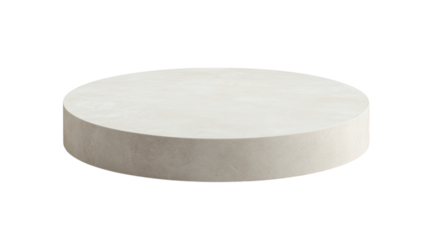 A white stone empty podium isolated on white background