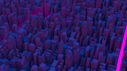 Obraz premium The City Building for architectural or Business concept 3d rendering.