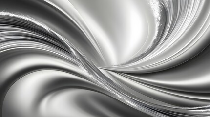 smooth abstract wave background with white and silver tones for web design