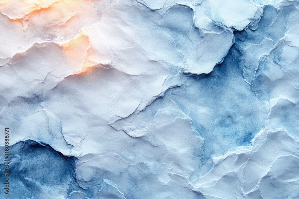 Poster a detailed view of a frozen crystal, ideal for use in scientific or environmental contexts
