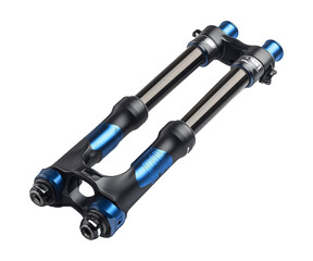 Mountain Bike Suspension Fork for Smooth Rides - Isolated on White Background