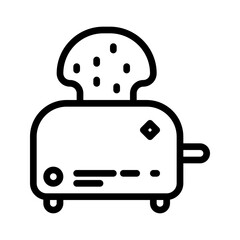 toaster icon, line icon style