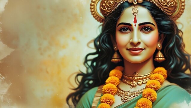  Powerful Mata Durga Idol in Vibrant Colors &ndash; A Symbol of Strength and Protection
