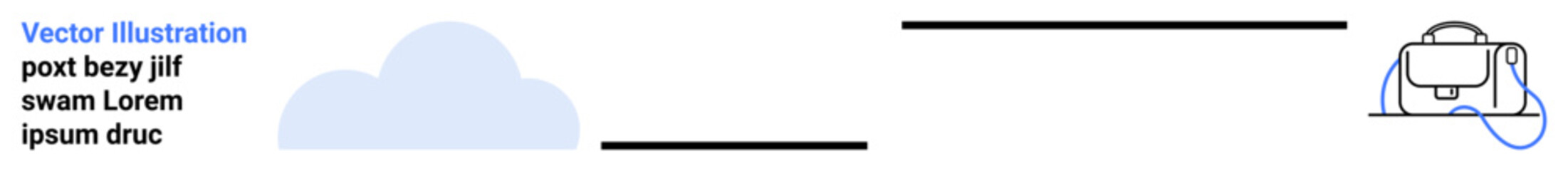 Cloud connected to a device by thin, black lines. Ideal for technology, networking, internet, cloud services, data management, online storage, and digital communication. Landing page