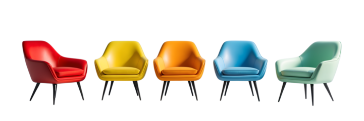 set of  chairs in multiple colors perfect for home, office or lounge spaces, ideal for contemporary interiors	