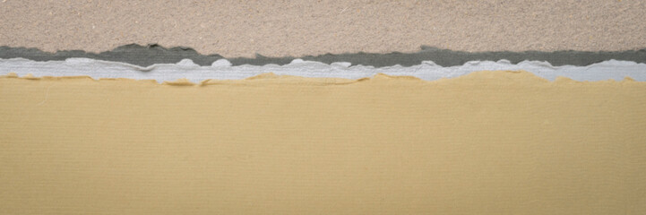 abstract landscape in pastel tones,  a collection of handmade art papers